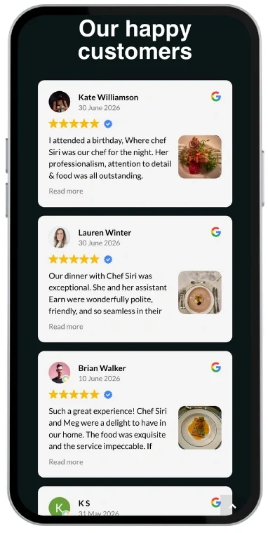 chef-siri-social-proof-review-wall-example--innflo