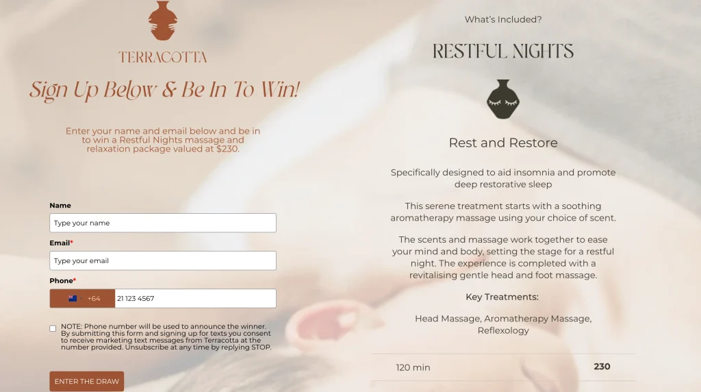 restful-nights-giveaway-splash-landing-page-case-study-proof