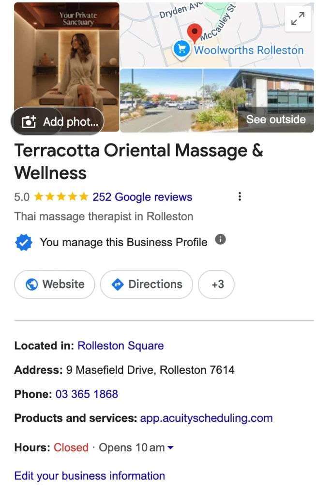 terracotta-wellness-google-my-business-screenshot